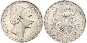 1 Thaler Reino de Baviera (1806 - 1918) Plata Luis II de Baviera(1845 – 1886)