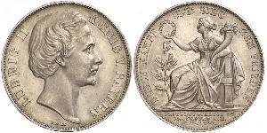 1 Thaler Reino de Baviera (1806 - 1918) Plata Luis II de Baviera(1845 – 1886)