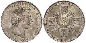 1 Thaler Reino de Baviera (1806 - 1918) Plata Luis I de Baviera(1786 – 1868)