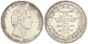 1 Thaler Reino de Baviera (1806 - 1918) Plata Luis I de Baviera(1786 – 1868)