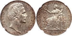 1 Thaler Reino de Baviera (1806 - 1918) Plata Luis II de Baviera(1845 – 1886)