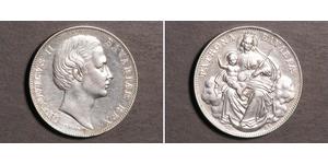 1 Thaler Reino de Baviera (1806 - 1918) Plata Luis II de Baviera(1845 – 1886)