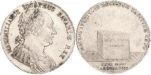 1 Thaler Reino de Baviera (1806 - 1918) Plata Maximiliano I de Baviera (1756 - 1825)