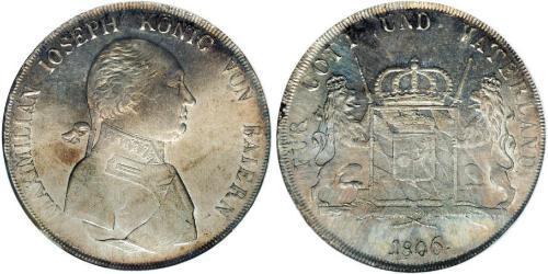 1 Thaler Reino de Baviera (1806 - 1918) Plata 