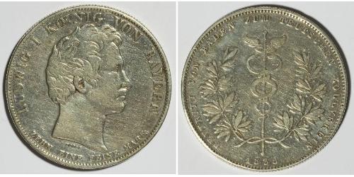 1 Thaler Reino de Baviera (1806 - 1918) Plata Luis I de Baviera(1786 – 1868)