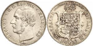 1 Thaler Reino de Hannover (1814 - 1866) Plata Jorge V de Hannover (1819 - 1878)