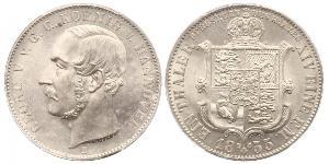 1 Thaler Reino de Hannover (1814 - 1866) Plata Jorge V de Hannover (1819 - 1878)