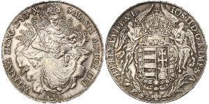 1 Thaler Reino de Hungría (1000-1918) Plata Joseph II, Holy Roman Emperor  (1741 - 1790)