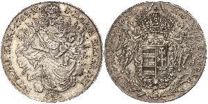 1 Thaler Reino de Hungría (1000-1918) Plata Joseph II, Holy Roman Emperor  (1741 - 1790)