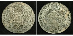 1 Thaler Reino de Hungría (1000-1918) Plata Joseph II, Holy Roman Emperor  (1741 - 1790)