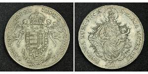 1 Thaler Reino de Hungría (1000-1918) Plata Joseph II, Holy Roman Emperor  (1741 - 1790)