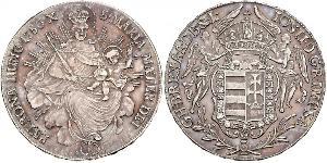 1 Thaler Reino de Hungría (1000-1918) Plata Joseph II, Holy Roman Emperor  (1741 - 1790)