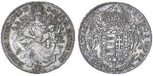 1 Thaler Reino de Hungría (1000-1918) Plata Joseph II, Holy Roman Emperor  (1741 - 1790)
