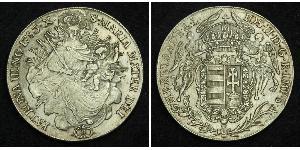 1 Thaler Reino de Hungría (1000-1918) Plata Joseph II, Holy Roman Emperor  (1741 - 1790)