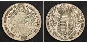 1 Thaler Reino de Hungría (1000-1918) Plata Joseph II, Holy Roman Emperor  (1741 - 1790)