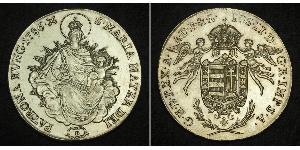 1 Thaler Reino de Hungría (1000-1918) Plata Joseph II, Holy Roman Emperor  (1741 - 1790)