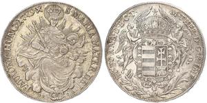 1 Thaler Reino de Hungría (1000-1918) Plata Maria Theresa of Austria (1717 - 1780)