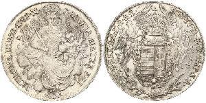 1 Thaler Reino de Hungría (1000-1918) Plata Joseph II, Holy Roman Emperor  (1741 - 1790)
