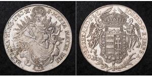 1 Thaler Reino de Hungría (1000-1918) Plata Joseph II, Holy Roman Emperor  (1741 - 1790)