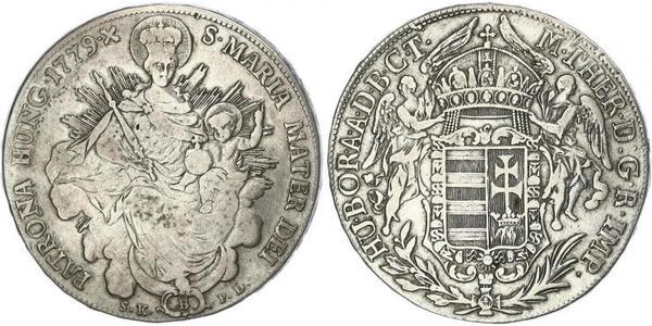 1 Thaler Reino de Hungría (1000-1918) Plata Maria Theresa of Austria (1717 - 1780)