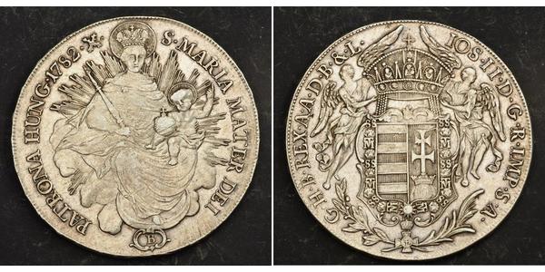 1 Thaler Reino de Hungría (1000-1918) Plata Joseph II, Holy Roman Emperor  (1741 - 1790)