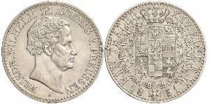 1 Thaler Reino de Prusia (1701-1918) Plata Federico Guillermo III de Prusia (1770 -1840)