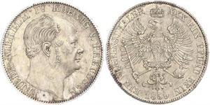 1 Thaler Reino de Prusia (1701-1918) Plata Federico Guillermo IV de Prusia (1795 - 1861)