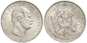 1 Thaler Reino de Prusia (1701-1918) Plata Wilhelm I, German Emperor (1797-1888)