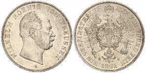 1 Thaler Reino de Prusia (1701-1918) Plata Wilhelm I, German Emperor (1797-1888)
