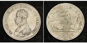 1 Thaler Reino de Prusia (1701-1918) Plata Federico Guillermo III de Prusia (1770 -1840)