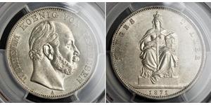 1 Thaler Reino de Prusia (1701-1918) Plata Wilhelm I, German Emperor (1797-1888)