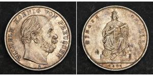 1 Thaler Reino de Prusia (1701-1918) Plata Wilhelm I, German Emperor (1797-1888)