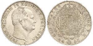 1 Thaler Reino de Prusia (1701-1918) Plata Federico Guillermo IV de Prusia (1795 - 1861)