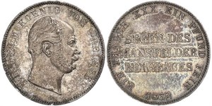 1 Thaler Reino de Prusia (1701-1918) Plata Wilhelm I, German Emperor (1797-1888)