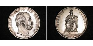 1 Thaler Reino de Prusia (1701-1918) Plata Wilhelm I, German Emperor (1797-1888)