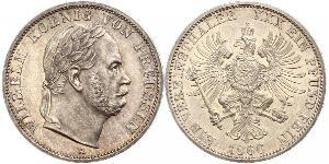 1 Thaler Reino de Prusia (1701-1918) Plata Wilhelm I, German Emperor (1797-1888)