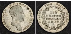 1 Thaler Reino de Prusia (1701-1918) Plata Federico Guillermo III de Prusia (1770 -1840)