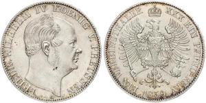 1 Thaler Reino de Prusia (1701-1918) Plata Federico Guillermo IV de Prusia (1795 - 1861)