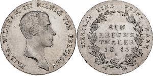 1 Thaler Reino de Prusia (1701-1918) Plata Federico Guillermo III de Prusia (1770 -1840)