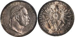 1 Thaler Reino de Prusia (1701-1918) Plata Wilhelm I, German Emperor (1797-1888)