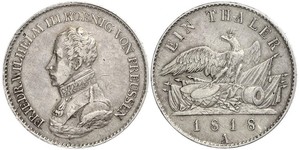 1 Thaler Reino de Prusia (1701-1918) Plata Federico Guillermo III de Prusia (1770 -1840)