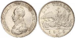 1 Thaler Reino de Prusia (1701-1918) Plata Federico Guillermo III de Prusia (1770 -1840)