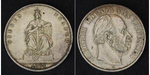 1 Thaler Reino de Prusia (1701-1918) Plata Wilhelm I, German Emperor (1797-1888)