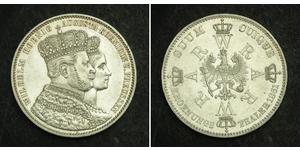 1 Thaler Reino de Prusia (1701-1918) Plata Wilhelm I, German Emperor (1797-1888)