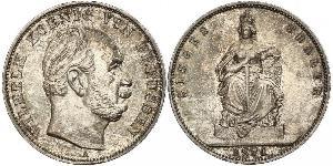 1 Thaler Reino de Prusia (1701-1918) Plata Wilhelm I, German Emperor (1797-1888)