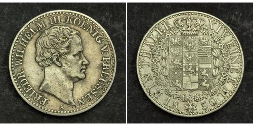 1 Thaler Reino de Prusia (1701-1918) Plata Federico Guillermo III de Prusia (1770 -1840)