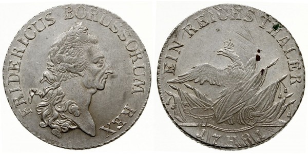 1 Thaler Reino de Prusia (1701-1918) Plata Federico II el Grande (1712 – 1786)