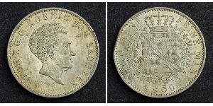 1 Thaler Reino de Sajonia (1806 - 1918) Plata 