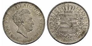 1 Thaler Reino de Sajonia (1806 - 1918) Plata 