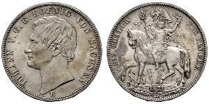 1 Thaler Reino de Sajonia (1806 - 1918) Plata Juan I de Sajonia